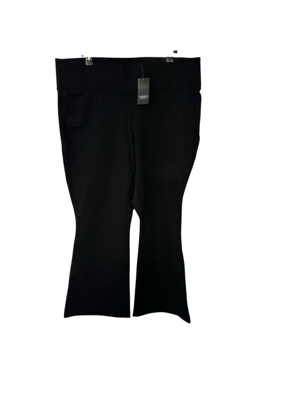 Torrid Black Athletic Pants Cropped Flare Slim NEW NWT Size 1X 14-16 Casual